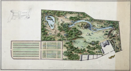 Map of the Garden of Chanvry (Seine and Oise)