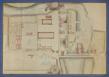 Map of the royal forge and the new projects of Ruelle, near Angouleme