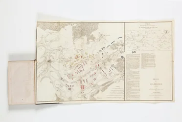 Map showing the movements of marshals Grouchy and Blucher