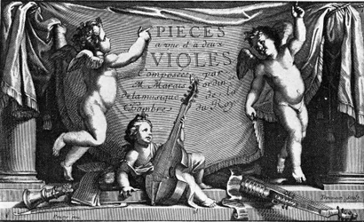 Marin Marais, frontispiece of 