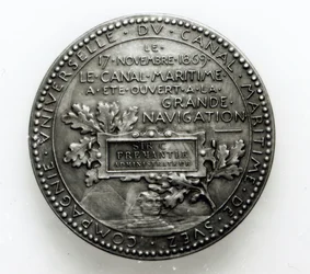 Medal commemorating the opening of the Suez Canal on November 17th 1869