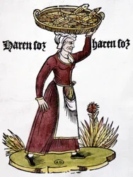 Merchant of Herring - Engraving