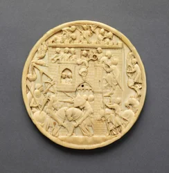 Mirror Case with Attack on the Castle of Love