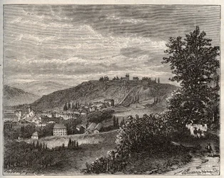 Montmedy - Meuse, in region Lorraine - engraving in La France illustree: geography, history, statistical administration by V.A. Malt-Brown. 1884
