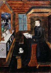 Mourning Cabinet with Scenes of the Life of Christ and Attributes of Henri II and Catherine de Medici (detail)