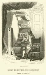 Method of Winding Skeins Without Swifts (engraving)