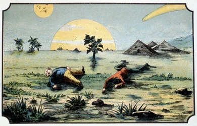 Mr. Baboulifiche and Papavoine fall back on earth - in 