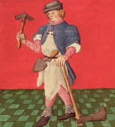 The Blacksmith, from Le Livre des Echecs Moralises by Jacques de Cessoles