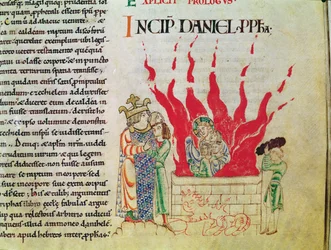 The Children in the Furnace, from the Bible of Etienne Harding