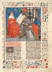 Portrait of the Author, from the Histoire des Nobles Princes de Hainaut, by Jacques de Guise