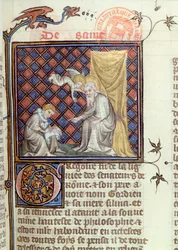 St. Gregory, from Legenda Sanctorum Aurea by Jacques de Voragine, c.1370