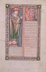 Pierre Lombard Bishop of Paris, from the Liber Quatuor Sententiarum (Book of Sentences), c.1160