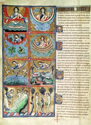 The Creation of the World, from the Souvigny Bible