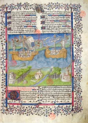 The Trojan origins of the French nation, from the Grandes Chroniques de France