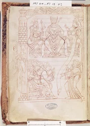 Cartulary of Mont Saint-Michel: Duke Richard II of Normandy making a gift of lands and privileges to the monastery of Mont St. Michel