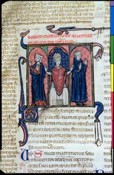 Illustration from Digeste Depicting the Dissolution of a Marriage by a Bishop