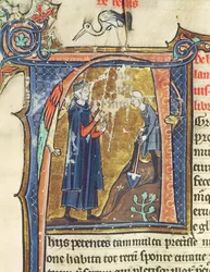 Ms 426 fol.6 Digging, from Le Miroir de la Nature by Vincent de Beauvais