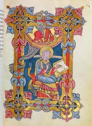 Ms 479 fol.33 St. Luke, from Les Évangiles de l