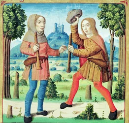 The Shepherds Dametas and Menalcas Challenging Each Other to a Musical Contest, from The Eclogues by Virgil with a Commentary by Servius