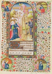 The Descent from the Cross, from a Book of Hours used by a woman from Poitiers