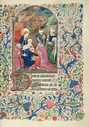 Adoration of the Magi, from a Book of Hours, c.1460