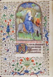 The Flight into Egypt, from a Book of Hours, Amiens