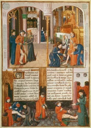Miracles at the Tomb of St. Louis, from Le Livre des Faiz de Monseigneur Saint Louis