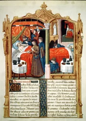 Miracles at the Tomb of St. Louis, from Le Livre des Faiz de Monseigneur Saint Louis