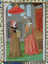 A doctor examining St. Elizabeth