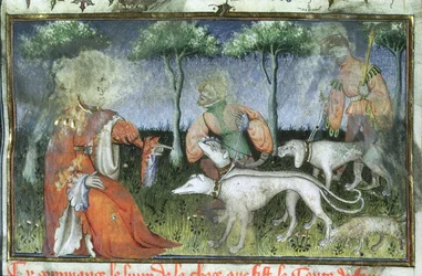 Hunting, from the Livre de la Chasse by Gaston de Foix