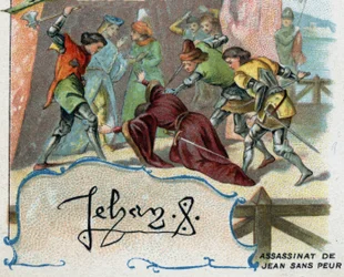 Murder of John the Fearless by a supporter of the English dauphin, the future Charles VII