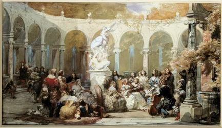 Musical Scene in the Gardens of Versailles
