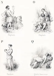 Neptune, Omphal, Pandora, Quies