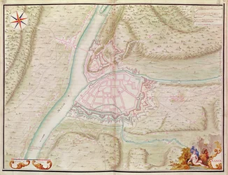 Namur and the surrounding area, from Atlas de Louis XIV. Plans des places etrangeres, 1665
