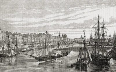 Nantes, France, in the 18th century, from 