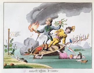 Napoleon Bonaparte Disembarking Near Cannes on His Return from Elba