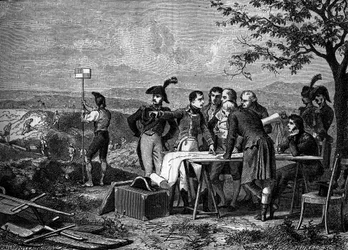 Napoleon Bonaparte indicating the plan for the cutting of the Canal de Saint-Quentin in 1801 - Bonaparte indicating the piercing of the canal de Saint Quentin in 1801 - Engraving of the 19th century