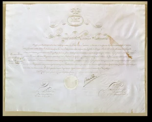 Napoleon Bonapartes authorization for the purchase of Louisiana by the United States, 30th April 1803
