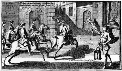 Night Thief Pursued by the Watchman (engraving)