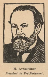 Nikolai Avksentiev, Russian Socialist Revolutionary Party Politician