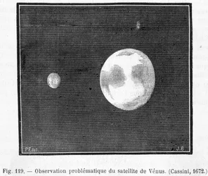 Observation of the satellite of Venus (Cassini)