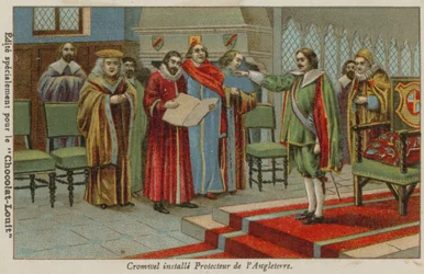 Oliver Cromwell Sworn in as Lord Protector of England, Scotland and Ireland, 1653