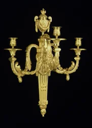 One of a Pair of Louis XVI Three-Branch Wall Lights