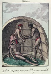 Operation to heal a sick Bushman, 1811
