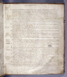 Page from the Register of the Council of the Parliament of Paris depicting Joan of Arc