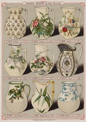 Page from the Catalogue of the Grand Depot of Porcelains, Faiences and Glassware
