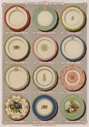 Page from the catalogue of the Grand Depot de Porcelaines, Faiences et Verreries