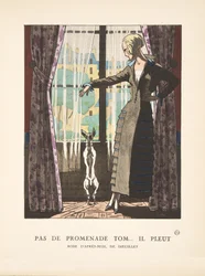 No Walk Tom... If It Rains, from a Collection of Fashion Plates