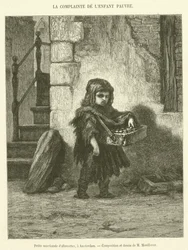 Little Match Girl, in Amsterdam (engraving)
