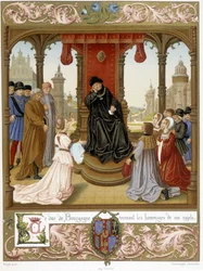 Philip III the Good receiving the tribute of his subjects, from 